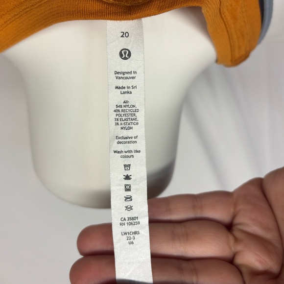 Women's Size 20 lululemon Orange Tank Top - Picture 3 of 3